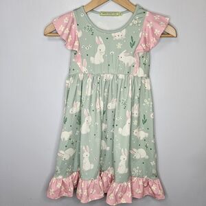🐰Millie Loves Lily Bunny Ruffle Dress Size 6 New